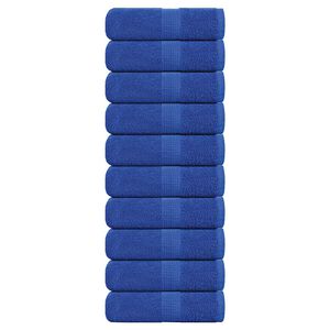 vidaXL &THORN;vottahandkl&aelig;&eth;i FROGN 10 stk. Bl&aacute; 30x30 cm 360 gsm