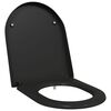 vidaXL WC sete Svartur 49 x 36 x 4 cm Duroplast