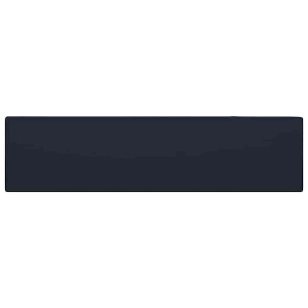 vidaXL Ba&eth;herbergisvaskur me&eth; Yfirfalli Keramik D&ouml;kkbl&aacute;r