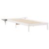 vidaXL R&uacute;mfati me&eth; hli&eth;arbor&eth;um Hv&iacute;tt 90 x 220 cm Solid furuhikk