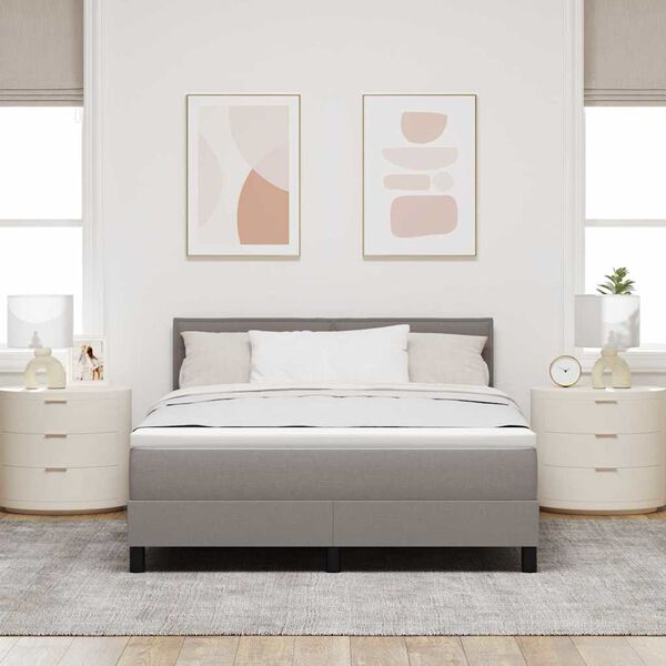 vidaXL Kassi vorinn r&uacute;m me&eth; d&yacute;nu M&oacute;gr&aacute;r 140 x 200 cm d&uacute;kur