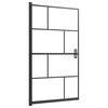 vidaXL Sturtuklefi ESG 80x140 cm Svartur