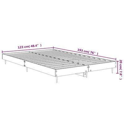 vidaXL Skrifborð Háglansandi Hvítt 120x190 cm Samsettur Viður