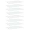 805251 vidaXL Bookshelf Boards 8 pcs White 60x40x1,5 cm Chipboard
