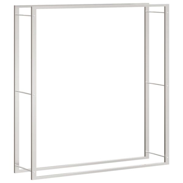 vidaXL Eliviðargrind 110x28x116 cm Ryðfrítt stál