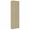vidaXL Forstofusk&aacute;pur Sonoma Eikarlitur 55x25x189 cm Samsettur Vi&eth;ur