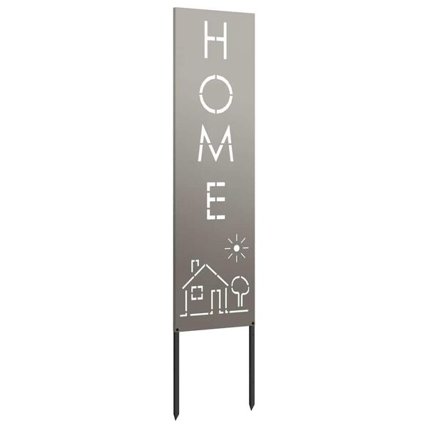 vidaXL Gar&eth;s b&uacute;na&eth; skj&aacute;r &Uacute;tskur&eth;ur Rusty 32 x 140 cm Ve&eth;ra&eth; st&aacute;l