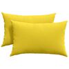vidaXL S&oacute;fap&uacute;&eth;ar 2 pcs L&eacute;tt gult 60 x 40 cm d&uacute;kur