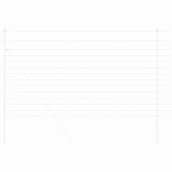 vidaXL Túnagirðing Silfur 25 x 1.4 m Sinkhúðað stál