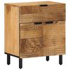 vidaXL N&aacute;ttbor&eth;ssk&aacute;pur Br&uacute;nn 50x33x60 cm Solid Wood Mango