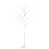 vidaXL gervij&oacute;latr&eacute; heitt hv&iacute;tt 72 LED 150 cm hv&iacute;tt birki