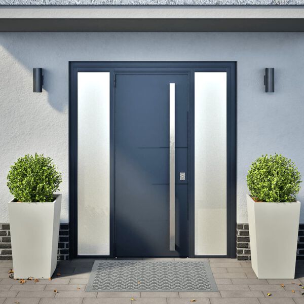 vidaXL Gr&oacute;&eth;urker &iacute; Gar&eth;inn 2 stk. 45x45x75 cm Hv&iacute;tur st&aacute;l