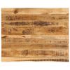 vidaXL Bor&eth;plata 100x80x2,5cm N&aacute;tt&uacute;rulegar Br&uacute;nir Gegnheill Mang&oacute;vi&eth;ur