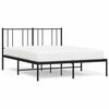 vidaXL R&uacute;mgrind &uacute;r M&aacute;lmi &aacute;n D&yacute;nu me&eth; H&ouml;f&eth;agafli Sv&ouml;rt 135x190 cm