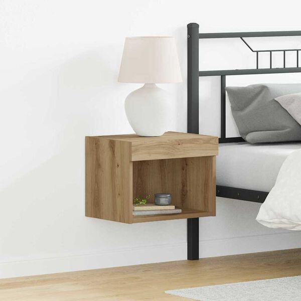 vidaXL Sj&oacute;nvarpssk&aacute;pasett Vegghengt 2 pcs Artisan Eik 40 x 30 x 30 cm