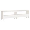 vidaXL Forstofubekkur Hv&iacute;tur 160x28x45 cm Gegnheil Fura