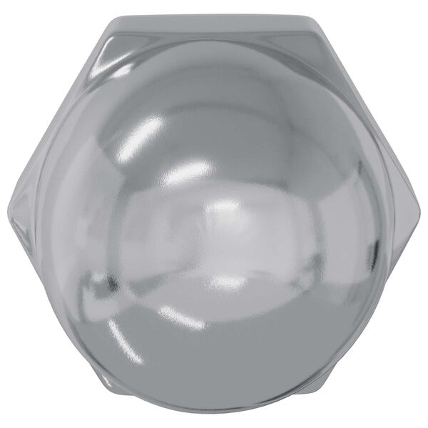 vidaXL Kastan&iacute;uhnappar 2 pcs Silfur 12,8 x 12,8 x 6,5 cm St&aacute;l