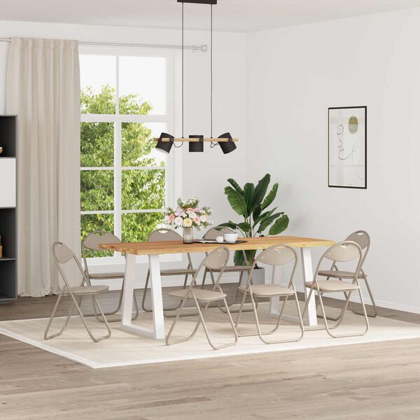 vidaXL Folding st&oacute;ll 8 pcs Sandur 48 x 43,5 x 81 cm Gervile&eth;ur