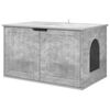 vidaXL Katta h&uacute;s B&eacute;ton 85 x 55 x 50,5 cm Samsettur vi&eth;ur