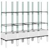 vidaXL Gr&oacute;&eth;urkassi me&eth; Rimlagrind 160x40x142,5 cm Hv&iacute;tt PP