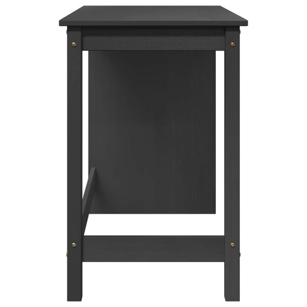 vidaXL Skrifbor&eth; Gr&aacute;r 112 x 50 x 75 cm &THORN;&eacute;tt furutr&eacute;