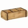 vidaXL Bakki me&eth; geymslu Br&uacute;nn 30 x 14 x 9 cm Solid endurheimt tr&eacute;