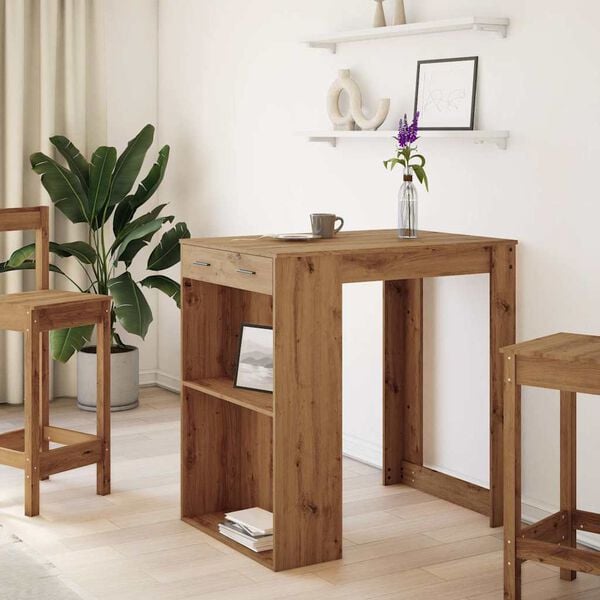 vidaXL Barbor&eth; Listamannseikarlitur 102x70x103,5 Samsettur Vi&eth;ur