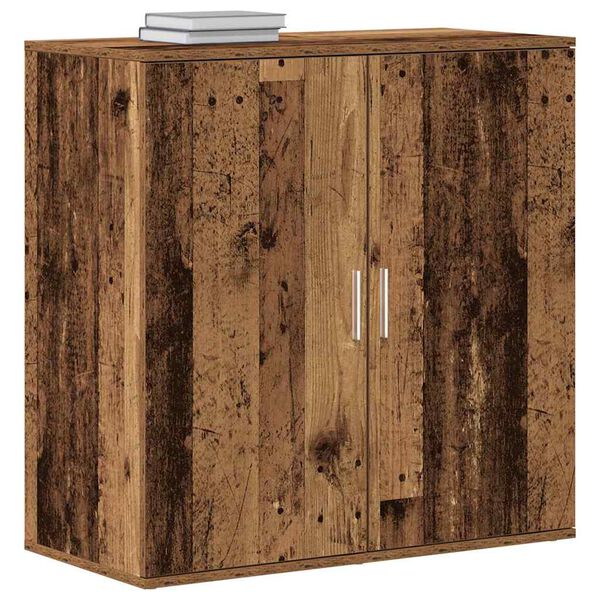 vidaXL Vi&eth;beinteyfla Gamalt timbur 79 x 38 x 80 cm Samsettur vi&eth;ur