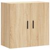 vidaXL Veggsk&aacute;pur Sonoma Eik 60x31x60 cm Samsettur Vi&eth;ur