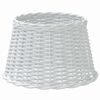 vidaXL Lampaskermur Hv&iacute;tur &Oslash;45x28 cm V&iacute;&eth;it&aacute;g