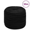 vidaXL B&aacute;tareipi Svartur 10 mm 50 m P&oacute;l&yacute;pr&oacute;p&yacute;len