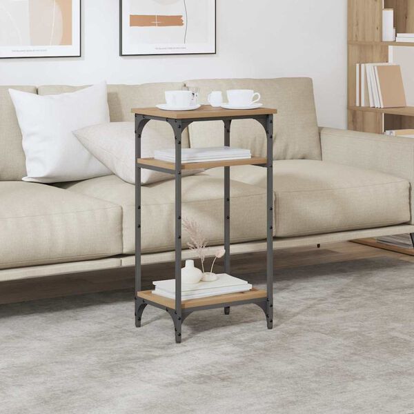 vidaXL Hli&eth;arbor&eth; Artisan Eik 40 x 30 x 75 cm Samsettur vi&eth;ur