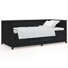 vidaXL Dagr&uacute;m &aacute;n d&yacute;nu Svart 90x200 cm Solid Wood Furu