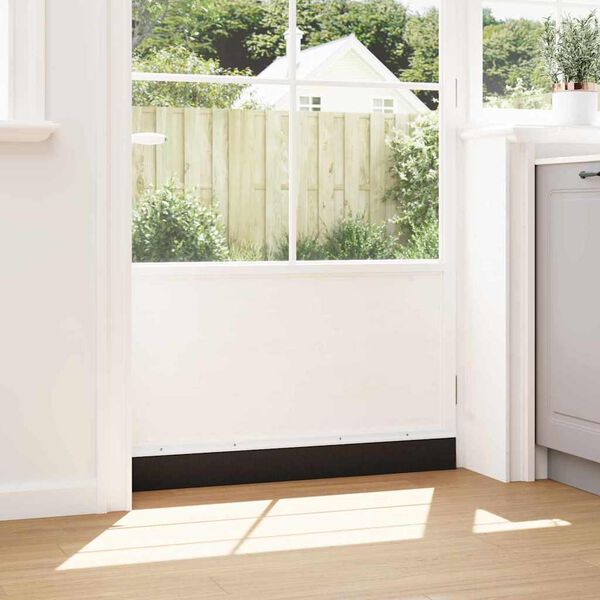 vidaXL Skruv-&aacute; hur&eth;arbjalla&thorn;&eacute;ttingar 6 pcs Hv&iacute;tt 100 cm &Aacute;lblenda