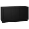 vidaXL Skenkur Svartur 102x35x55 cm Samsettur Vi&eth;ur