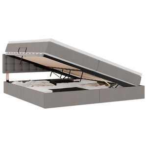 vidaXL R&uacute;m me&eth; geymslur&yacute;mi og LED me&eth; d&yacute;nu M&oacute;gr&aacute;r 200 x 200 cm d&uacute;kur