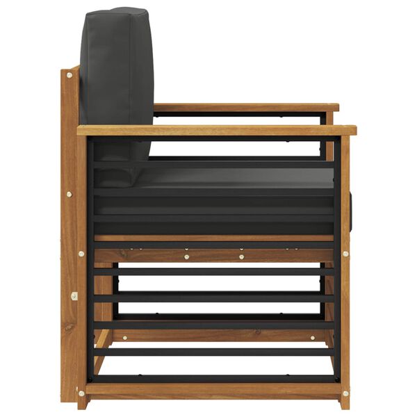 vidaXL &Uacute;ti s&oacute;fasett me&eth; p&uacute;&eth;i N&aacute;tt&uacute;rulegur 71 x 63 x 73 cm