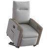 vidaXL Electric Stand up Recliner st&oacute;ll Cloud Grey Efni