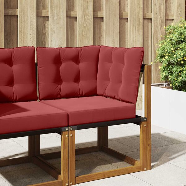 vidaXL Utandyriss&oacute;fap&uacute;&eth;i 3 pcs V&iacute;nrau&eth;ur P&oacute;l&yacute;ester