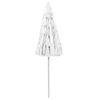 314701 vidaXL Beach Umbrella White 240 cm