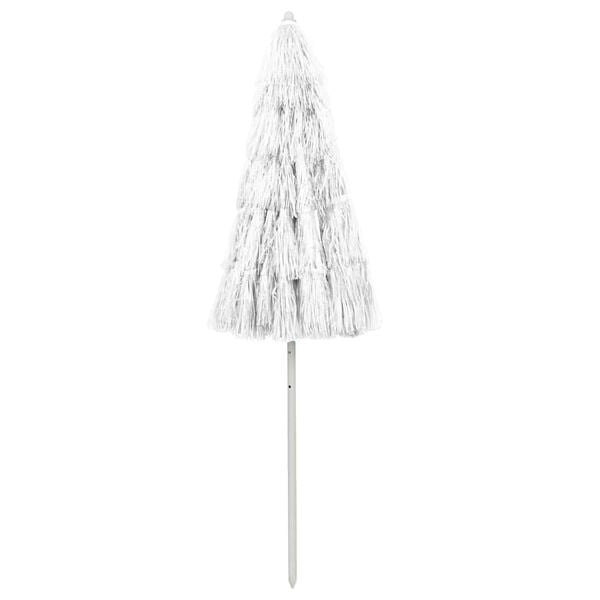 314701 vidaXL Beach Umbrella White 240 cm