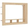 vidaXL Sj&oacute;nvarpssk&aacute;pur Sonoma Eik 152x22x113 cm Samsettur Vi&eth;ur