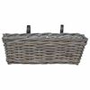 vidaXL Hangandi pl&ouml;ntu k&ouml;rfa 2 pcs Gr&aacute;r 48 x 22 x 15 cm Lacak rattan