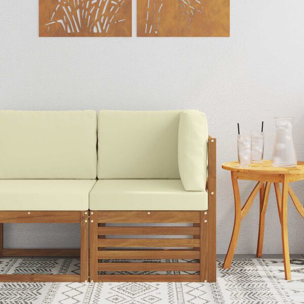 vidaXL &Uacute;ti Hornsofa Hrein akas&iacute;utr&eacute; N&aacute;tt&uacute;rulegur