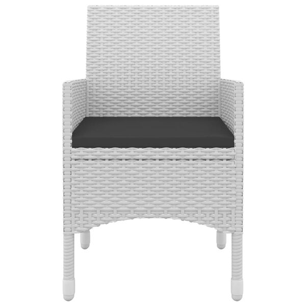 vidaXL 5 Hluta Gar&eth;sett me&eth; Sessum P&oacute;l&yacute;rattan og Gler