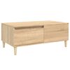 vidaXL S&oacute;fabor&eth; Sonoma Eik 90x50x36,5 cm Samsettur Vi&eth;ur