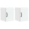 vidaXL Eldh&uacute;s sk&aacute;pur Lucca 2 pcs Hv&iacute;tur 30 x 31 x 40 cm