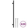 vidaXL Sk&aacute;pur Handf&ouml;ng 20 stk Svart 320 mm Ry&eth;fr&iacute;tt St&aacute;l