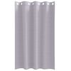 vidaXL Svartgard&iacute;nur me&eth; hringjum 2 pcs M&aacute;lmur Gr&aacute;r 175 x 140 cm