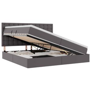 vidaXL R&uacute;m me&eth; geymslur&yacute;mi og LED me&eth; led Gr&aacute;r 200 x 200 cm Gervile&eth;ur